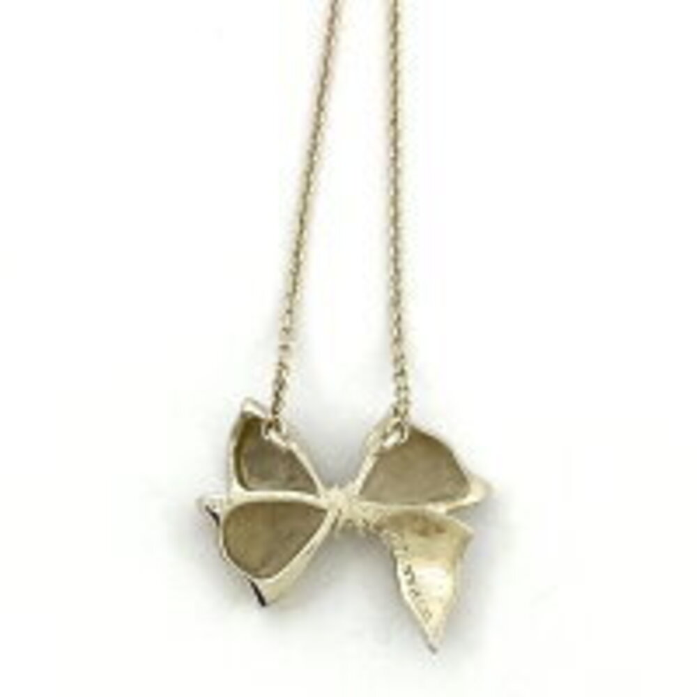Tiffany Co Ribbon Motif Necklace Sterling Silver